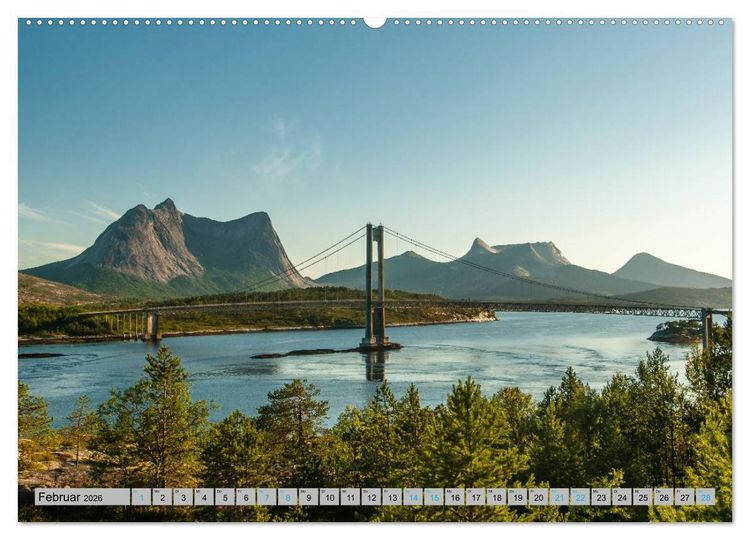 Produktbild: Sommer in Norwegen (hochwertiger Premium Wandkalender 2026 DIN A2 quer), Kunstdruck in Hochglanz