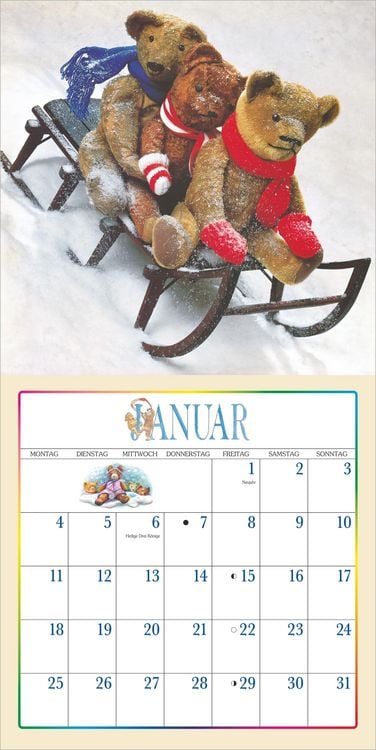 Produktbild: Der Teddyb&auml;r Kalender 2027
