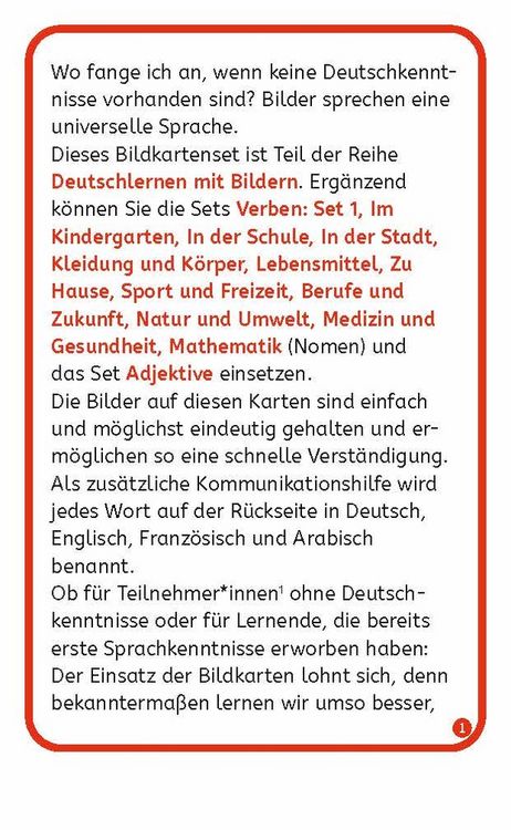 Produktbild: Verben: Set 2 - Deutsch, Englisch, Franz&ouml;sisch und Arabisch