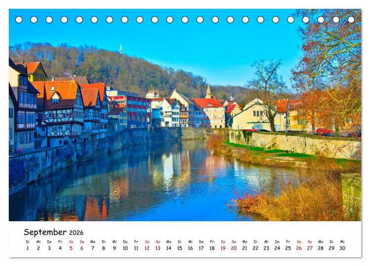 Produktbild: Hohenlohe - Zwischen Stadt und Land (Tischkalender 2026 DIN A5 quer), CALVENDO Monatskalender