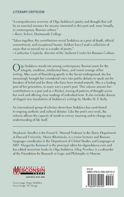 Produktbild: The Poetry and Poetics of Olga Sedakova