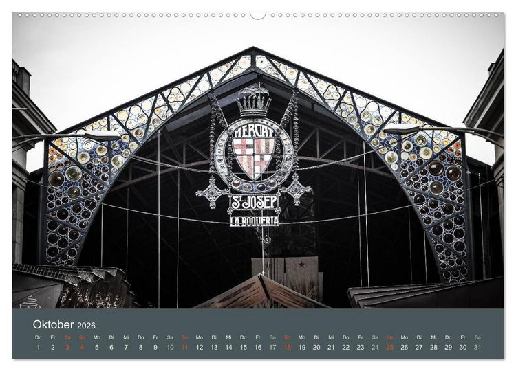 Produktbild: Barcelona - Faszinierende Architektur (Wandkalender 2026 DIN A2 quer), CALVENDO Monatskalender