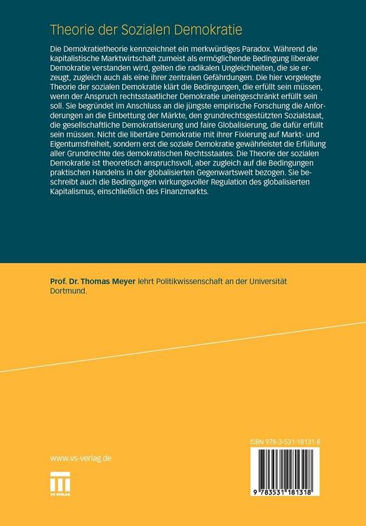 Produktbild: Theorie der Sozialen Demokratie