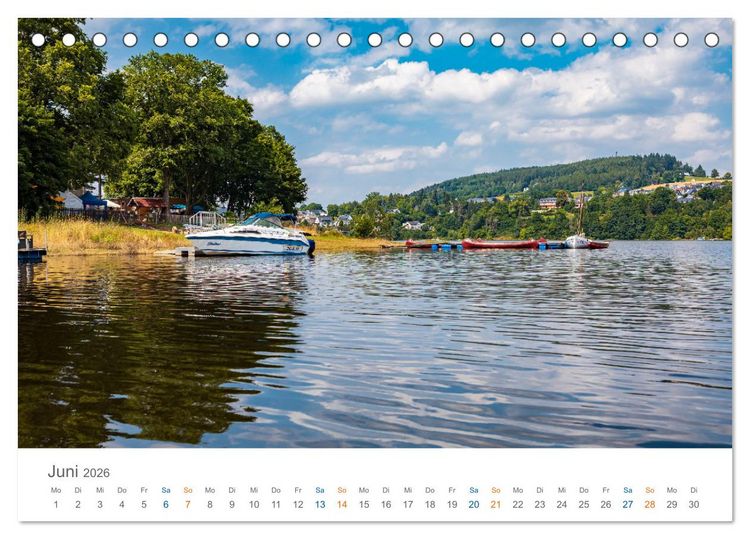 Produktbild: Rennsteig - Weitwanderweg (Tischkalender 2026 DIN A5 quer), CALVENDO Monatskalender