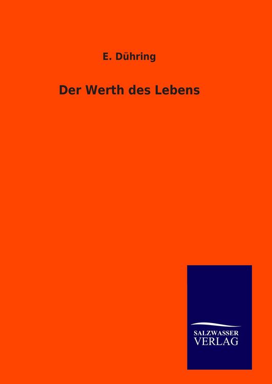 Produktbild: Der Werth des Lebens