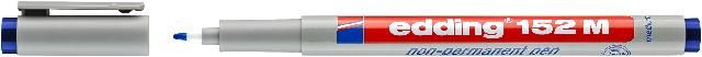Produktbild: Non-permanent Pen edding 152 M, 1 mm, blau