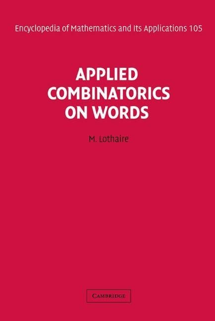 Produktbild: Applied Combinatorics on Words
