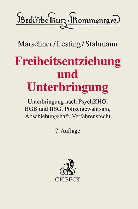 Produktbild: Freiheitsentziehung und Unterbringung