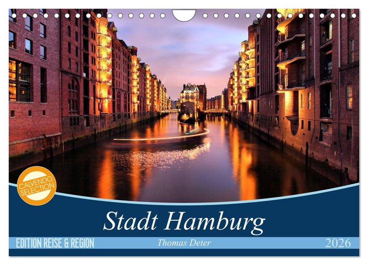 Produktbild: Stadt Hamburg (Wandkalender 2026 DIN A4 quer), CALVENDO Monatskalender