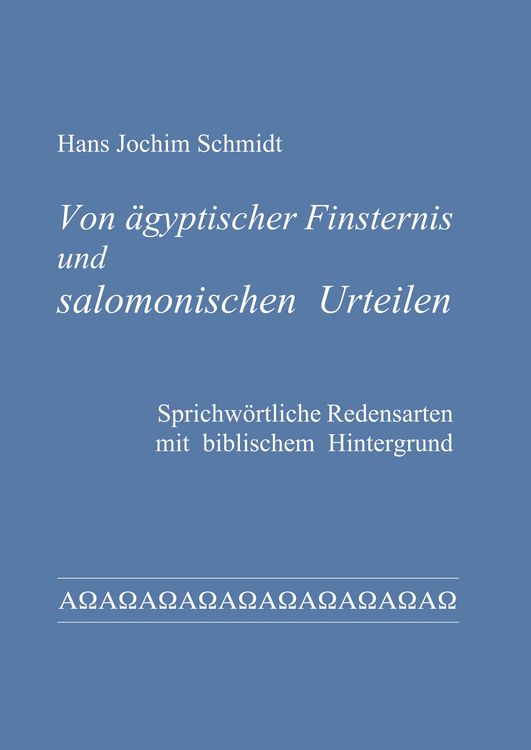 Produktbild: Von &auml;gyptischer Finsternis und salomonischen Urteilen