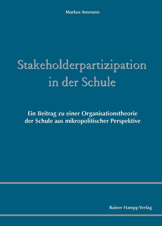 Produktbild: Stakeholderpartizipation in der Schule