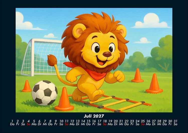 Produktbild: Buschi und das Fu&szlig;balljahr 2027 Fotokalender DIN A4