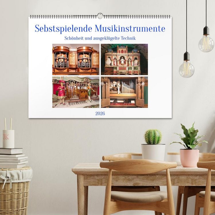 Produktbild: Selbstspielende Musikinstrumente (Wandkalender 2026 DIN A2 quer), CALVENDO Monatskalender