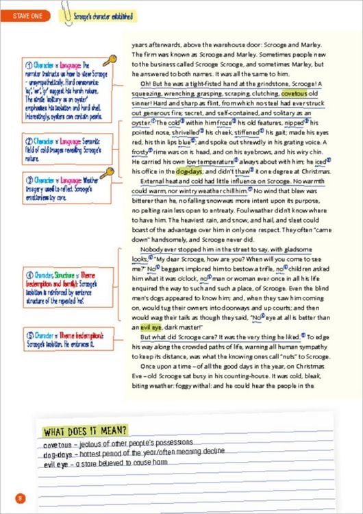 Produktbild: A Christmas Carol: Full Text with Annotations and Key Quotations
