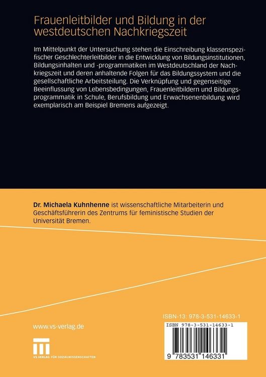 Produktbild: Frauenleitbilder und Bildung in der westdeutschen Nachkriegszeit