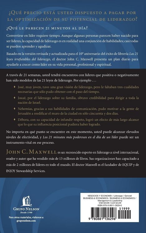 Produktbild: Los 21 Minutos M&iquest;&iquest;s Poderosos En El D&iquest;&iquest;a de Un L&iquest;&iquest;der = The 21 Most Powerful Minutes in a Leader's Day