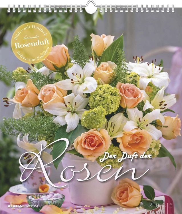 Bild vom Artikel Der Duft der Rosen 2026 - Bildkalender 30x34 cm - Kalender mit wohl riechendem Duftlack - Duftkalender - Wandkalender - Blumenkalender vom Autor Alpha Edition
