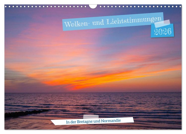 Produktbild: Wolken- und Lichtstimmungen (Wandkalender 2026 DIN A3 quer), CALVENDO Monatskalender