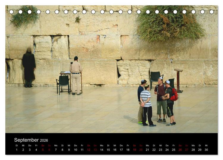 Produktbild: Jerusalem, Bilder die einen bewegen (Tischkalender 2026 DIN A5 quer), CALVENDO Monatskalender