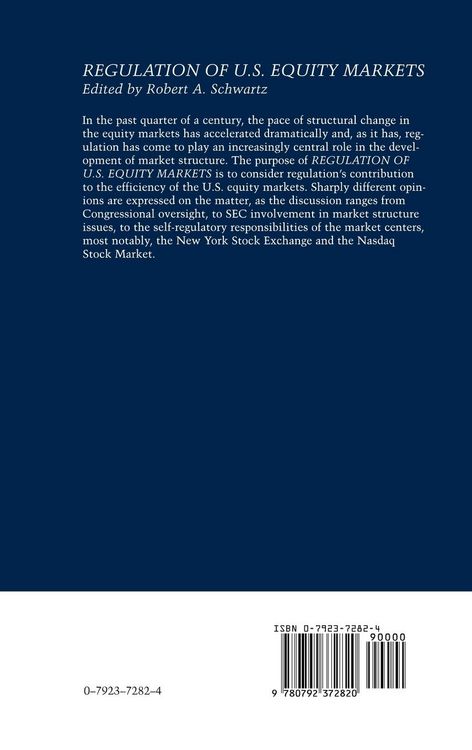Produktbild: Regulation of U.S. Equity Markets