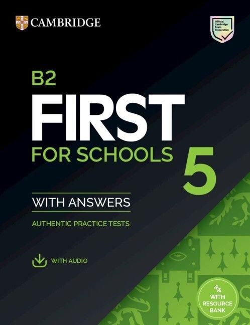 Produktbild: B2 First for Schools 5 Student's Book with Answers with Audio with Resource Bank