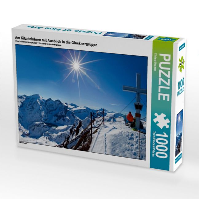 Produktbild: CALVENDO Puzzle Am Kitzsteinhorn mit Ausblick in die Glocknergruppe 1000 Teile Puzzle quer | 1000 Teile Lege-Gr&ouml;&szlig;e 64 &times; 48 cm Foto-Puzzle f&uuml;r gl&uuml;ckliche Stunden