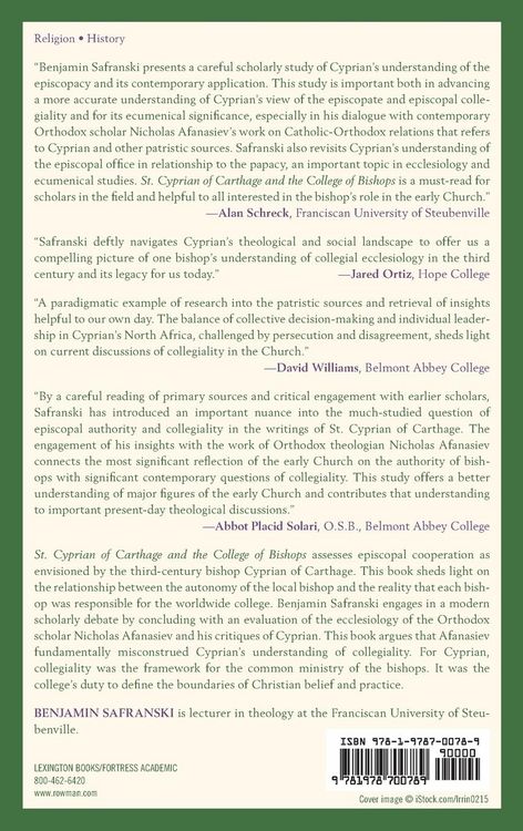 Produktbild: St. Cyprian of Carthage and the College of Bishops