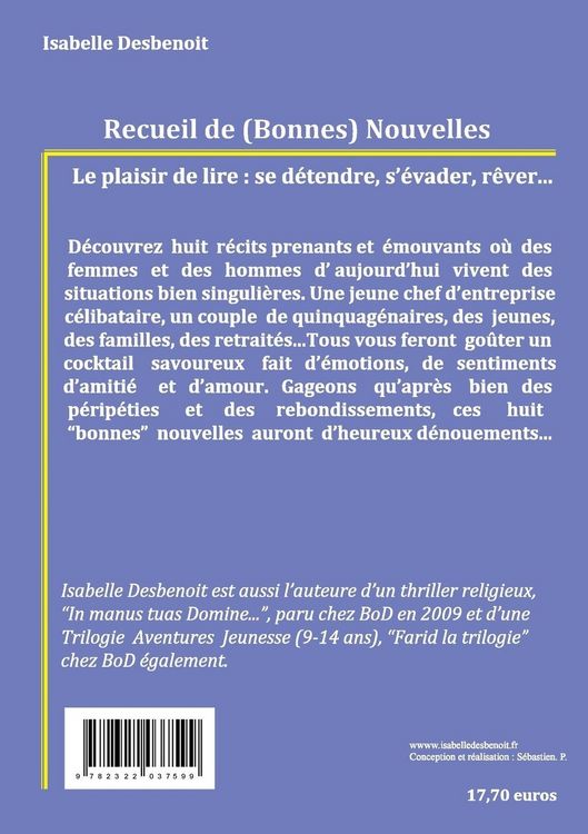 Produktbild: Recueil de (Bonnes) Nouvelles