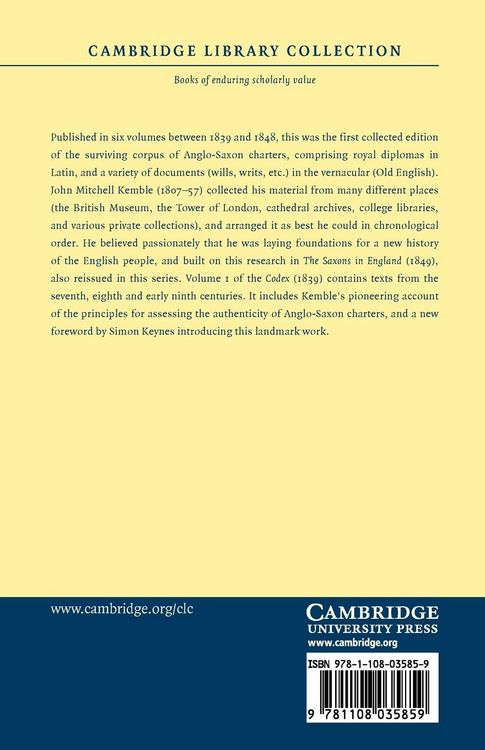 Produktbild: Codex Diplomaticus Aevi Saxonici - Volume 1
