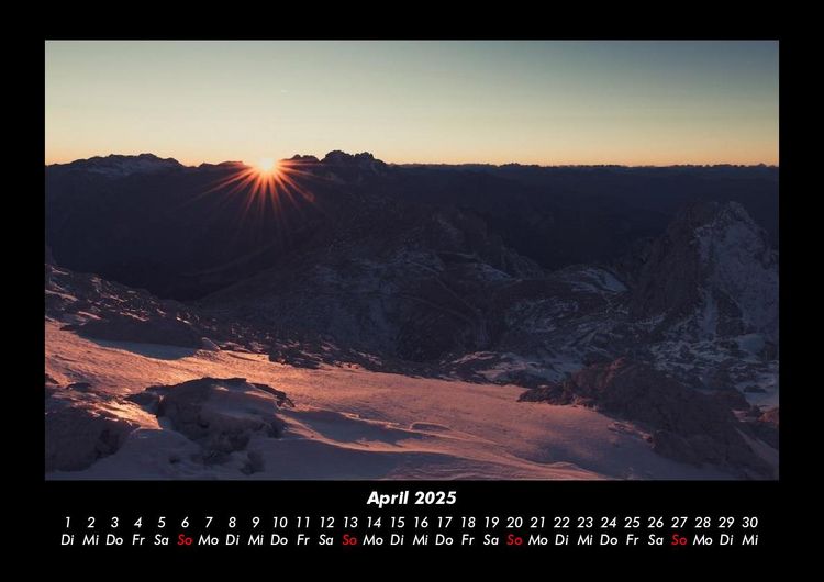 Produktbild: Berge 2025 Fotokalender DIN A3