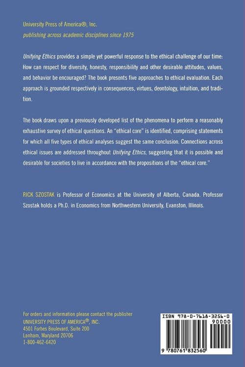 Produktbild: Unifying Ethics