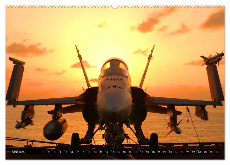 Produktbild: Kampfjets &bull; U.S. Aircraft (Wandkalender 2026 DIN A2 quer), CALVENDO Monatskalender