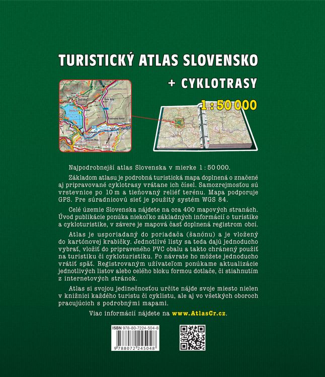 Produktbild: Slovensko Turisticky Atlas 1:50.000 A4