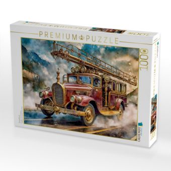 Produktbild: CALVENDO Puzzle Feuerwehrauto | 1000 Teile Lege-Gr&ouml;&szlig;e 64x48cm Foto-Puzzle f&uuml;r gl&uuml;ckliche Stunden