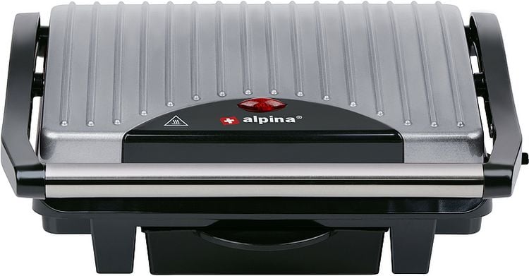 Produktbild: ALPINA Kontaktgrill, 230V, 1000W, Silber