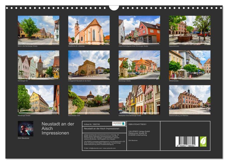 Produktbild: Neustadt an der Aisch Impressionen (Wandkalender 2026 DIN A3 quer), CALVENDO Monatskalender