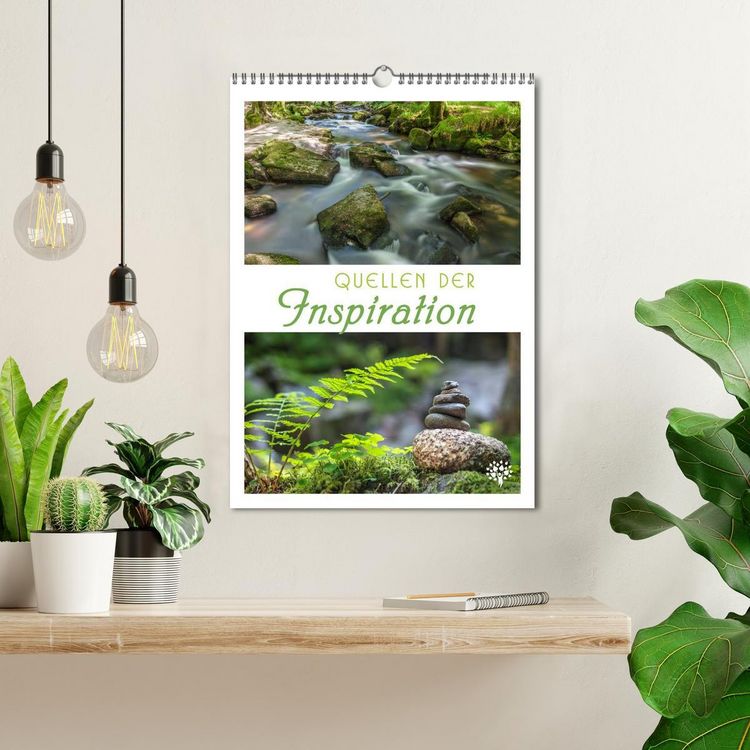 Produktbild: Quellen der Inspiration (Wandkalender 2026 DIN A3 hoch), CALVENDO Monatskalender