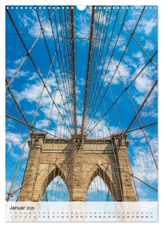 Produktbild: New York - Einblicke & Aussichten (Wandkalender 2026 DIN A3 hoch), CALVENDO Monatskalender