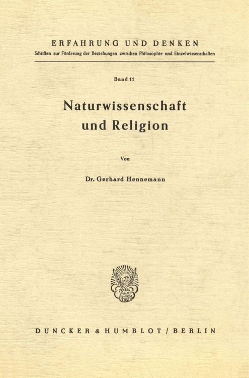 Produktbild: Naturwissenschaft und Religion.