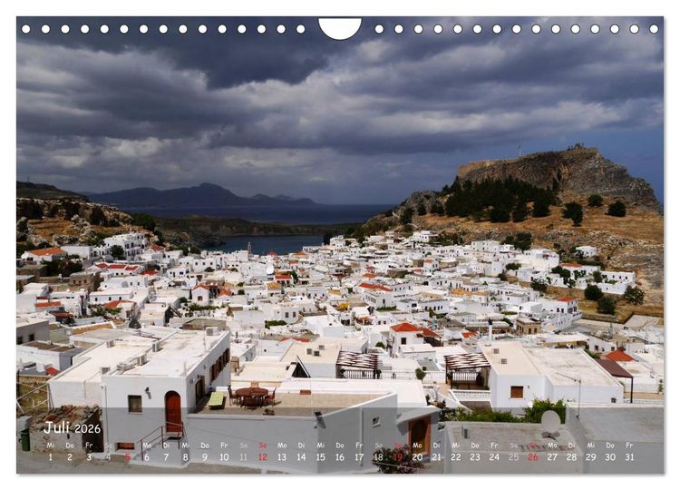 Produktbild: Trauminsel Rhodos (Wandkalender 2026 DIN A4 quer), CALVENDO Monatskalender