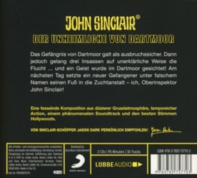 Produktbild: John Sinclair - Der Unheimliche von Dartmoor