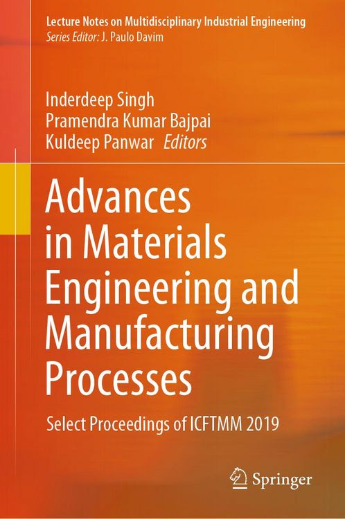 Produktbild: Advances in Materials Engineering and Manufacturing Processes