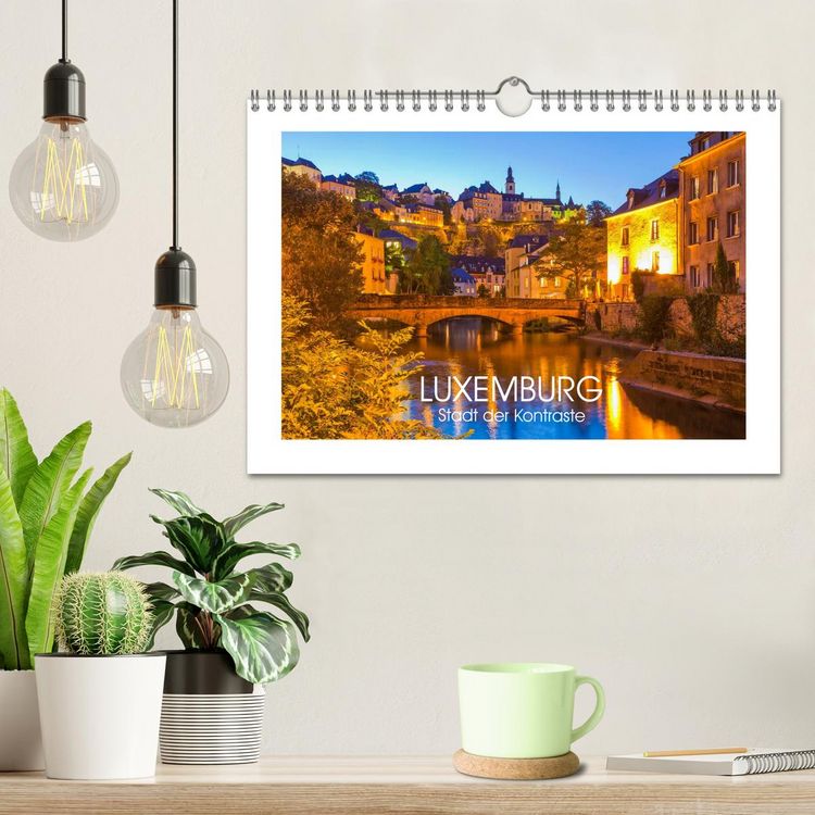 Produktbild: LUXEMBURG Stadt der Kontraste (Wandkalender 2026 DIN A4 quer), CALVENDO Monatskalender