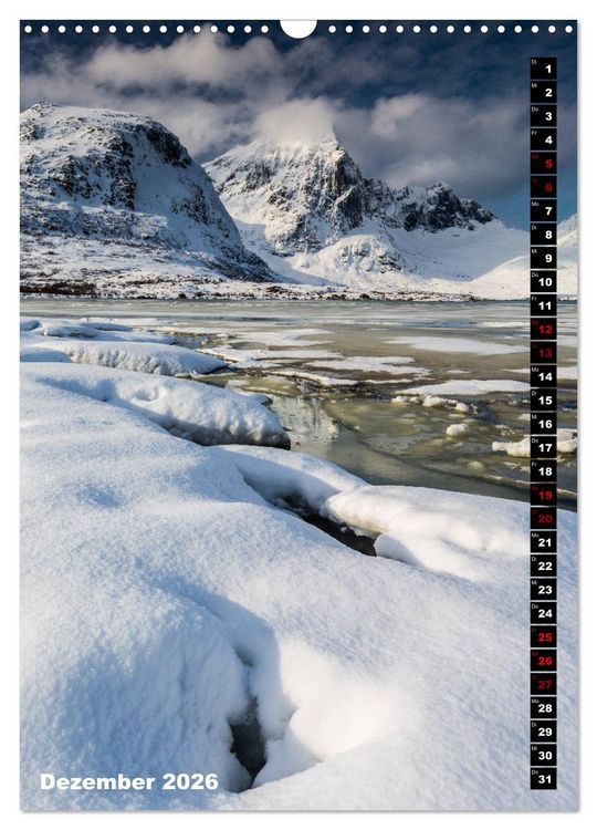 Produktbild: Lofoten. Poetische Landschaften (Wandkalender 2026 DIN A3 hoch), CALVENDO Monatskalender