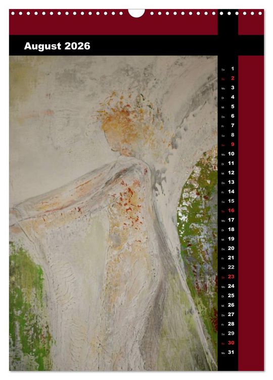 Produktbild: Farbenfrohe Engel (Wandkalender 2026 DIN A3 hoch), CALVENDO Monatskalender