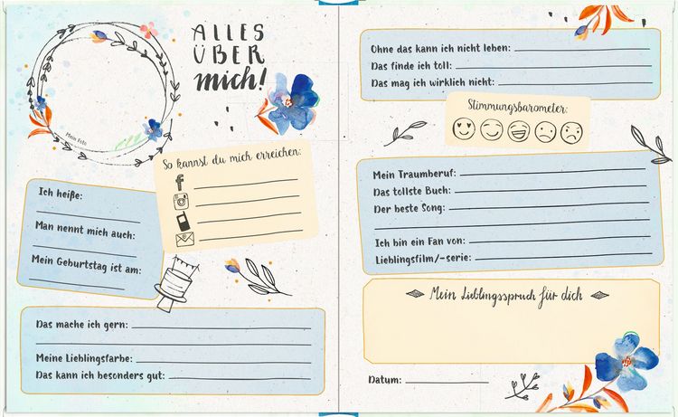Produktbild: Freundebuch: Handlettering - Best friends
