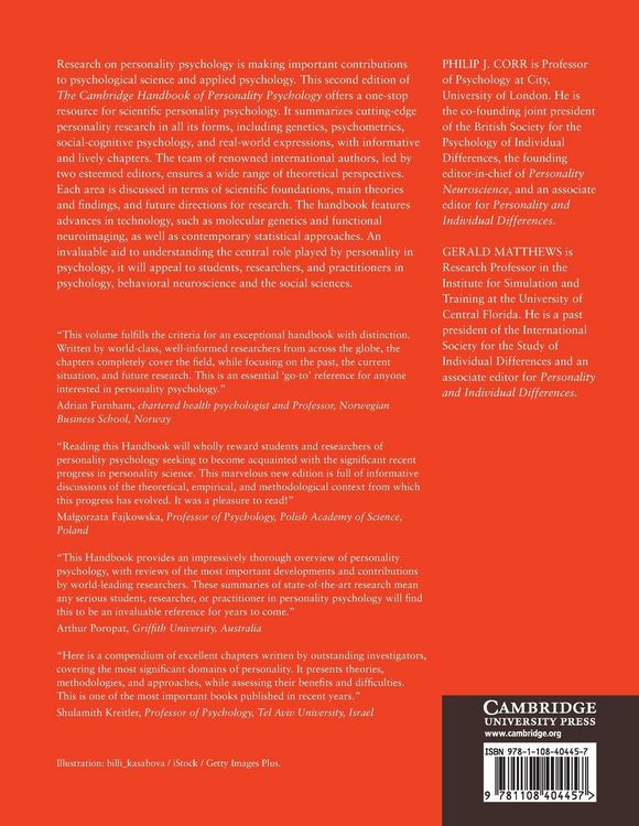Produktbild: The Cambridge Handbook of Personality Psychology