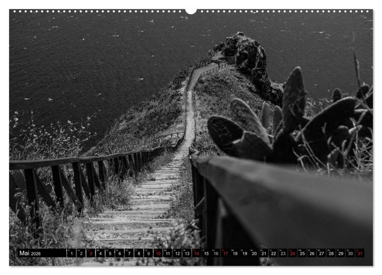 Produktbild: Stille Momente in Schwarz-Weiss (hochwertiger Premium Wandkalender 2026 DIN A2 quer), Kunstdruck in Hochglanz