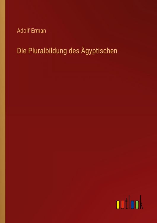 Produktbild: Die Pluralbildung des &Auml;gyptischen