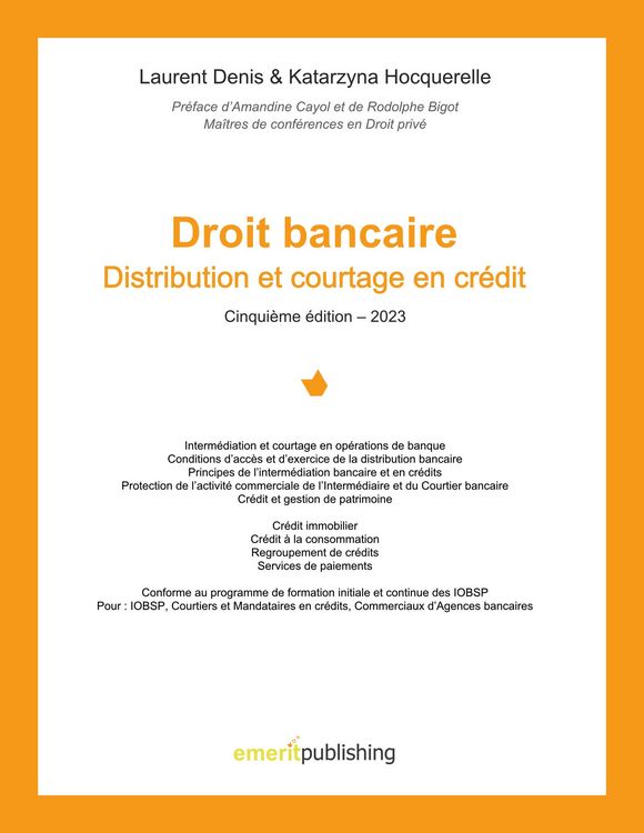 Produktbild: Droit de la Distribution bancaire - Edition 5